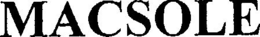 MACSOLE trademark