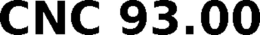 CNC 93.00 trademark