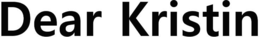 DEAR KRISTIN trademark