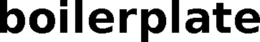 BOILERPLATE trademark