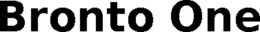 BRONTO ONE trademark