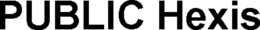 PUBLIC HEXIS trademark