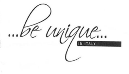 BE UNIQUE IN ITALY trademark
