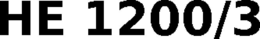 HE 1200/3 trademark