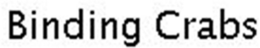 BINDING CRABS trademark