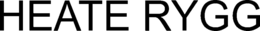 HEATE RYGG trademark
