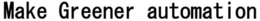 MAKE GREENER AUTOMATION trademark
