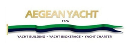 AEGEAN YACHT 1976 YACHT BUILDING · YACHT BROKERAGE · YACHT CHARTER trademark