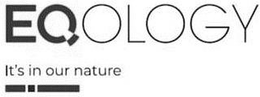 EQOLOGY IT'S IN OUR NATURE trademark
