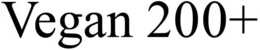 VEGAN 200+ trademark