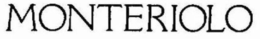 MONTERIOLO trademark