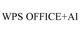 WPS OFFICE+AI trademark