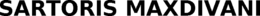 SARTORIS MAXDIVANI trademark