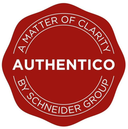 A MATTER OF CLARITY AUTHENTICO BY SCHNEIDER GROUP trademark