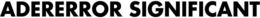 ADERERROR SIGNIFICANT trademark