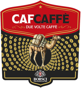 CAFCAFFÈ DUE VOLTE CAFFÈ BORSCI CASA FONDATA NEL 1840 trademark