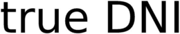 TRUE DNI trademark