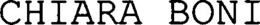 CHIARA BONI trademark