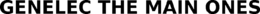 GENELEC THE MAIN ONES trademark