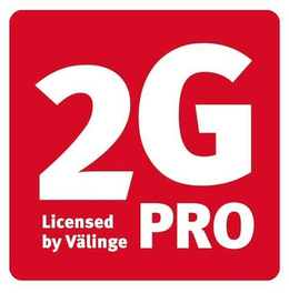 2G PRO LICENSED BY VÄLINGE trademark
