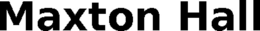 MAXTON HALL trademark