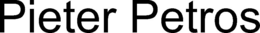 PIETER PETROS trademark