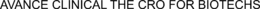 AVANCE CLINICAL THE CRO FOR BIOTECHS trademark