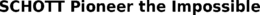 SCHOTT PIONEER THE IMPOSSIBLE trademark