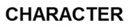 CHARACTER trademark