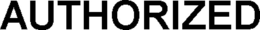 AUTHORIZED trademark