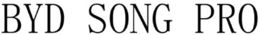 BYD SONG PRO trademark