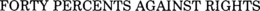 FORTY PERCENTS AGAINST RIGHTS trademark