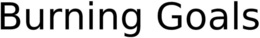 BURNING GOALS trademark