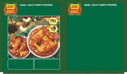 BABAS BABA MEAT CURRY POWDER BABAS BABA MEAT CURRY POWDER trademark
