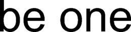BE ONE trademark