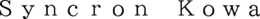 SYNCRON KOWA trademark