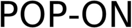 POP-ON trademark
