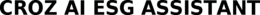 CROZ AI ESG ASSISTANT trademark