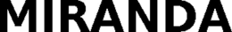 MIRANDA trademark