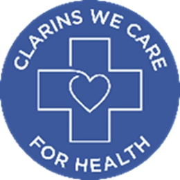 CLARINS WE CARE FOR HEALTH trademark