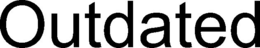 OUTDATED trademark