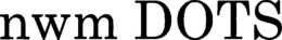 NWM DOTS trademark
