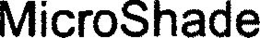 MICROSHADE trademark