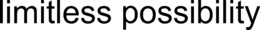 LIMITLESS POSSIBILITY trademark