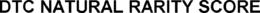 DTC NATURAL RARITY SCORE trademark