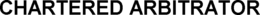 CHARTERED ARBITRATOR trademark