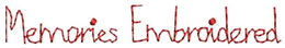 MEMORIES EMBROIDERED trademark