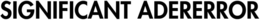 SIGNIFICANT ADERERROR trademark