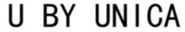 U BY UNICA trademark