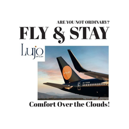 ARE YOU NOT ORDINARY? FLY & STAY LUJO ART & JOY COMFORT OVER THE CLOUDS! trademark